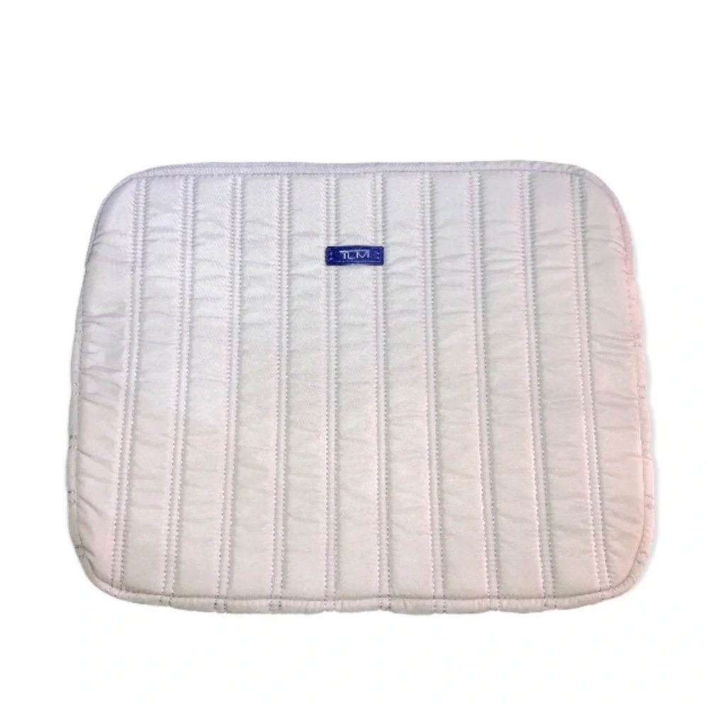 TUMI Beige Quilted Laptop Ipad Sleeve